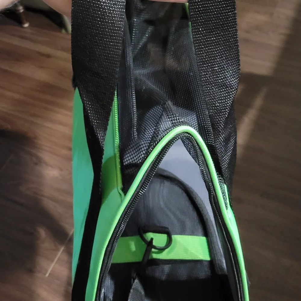 Green & Black Cat Carrier Airline Approved Pet Carrier,Soft-Sided Pet Travel Car
